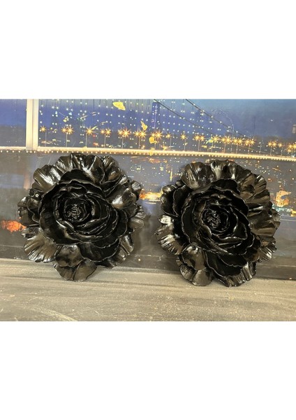 Duvar Lotus Siyah 2li Set 21CM