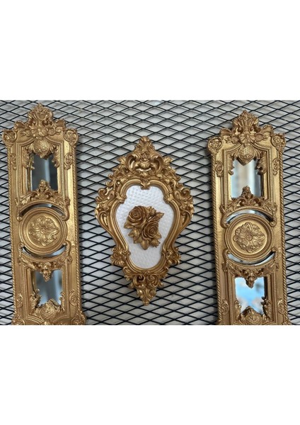 Şık Özel Tasarım Ayna ve Tablo 3lü Set modelleri