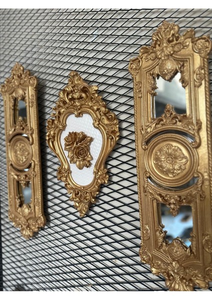 Şık Özel Tasarım Ayna ve Tablo 3lü Set fırsatları