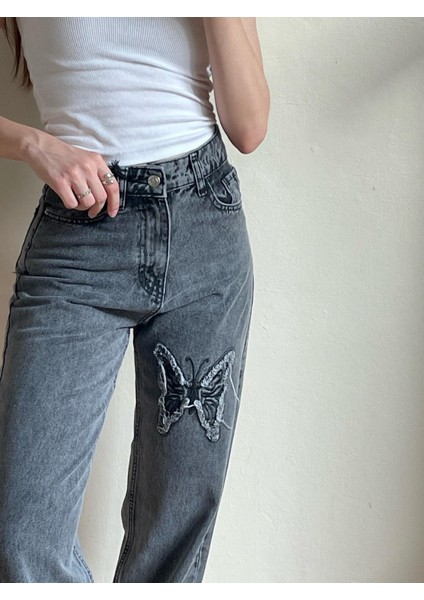 2436 Nakış Kelebek Kot Pantolon fiyatları