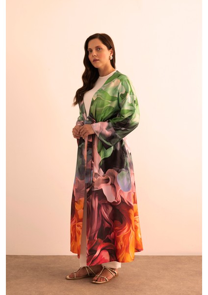 Desenli Kimono