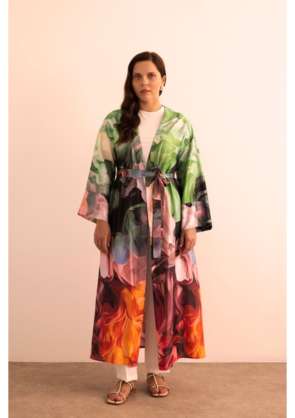 Desenli Kimono