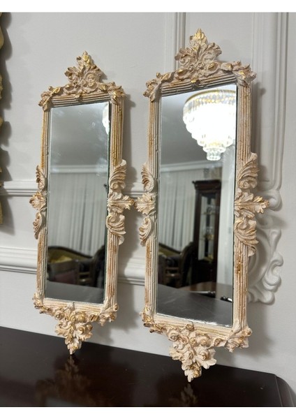 Krem Altın Büyük Duvar Aynası 45CM fırsatları