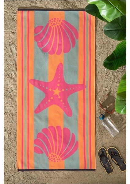 Nice Pink Shell 70*150 Plaj Havlusu