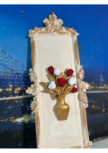 Çiçekli Tablo 3lü Set 45CM