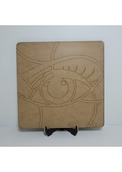 Mandala Boyama Seti-Ahşap Boyama- Model 218-23CM*23CM