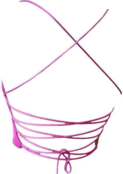 Regata Krep Kumaş Astarlı Fuşya Ip Askılı Sırt Detay Krep Kısa Boy 40 cm fiyatları