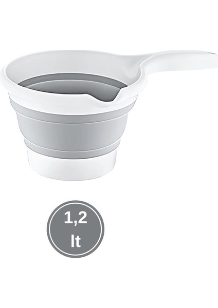Katlanır Bebek Banyo Maşrapası, Saplı Akordiyon Oluklu Çok Amaçlı Maşrapa 1,2 Litre fiyatları