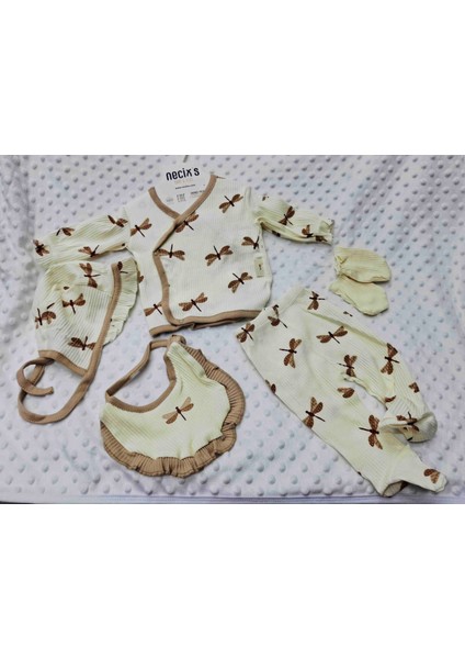 sun Tekstilden Pamuklu Bebek Hastane Çıkışı 5 Parça