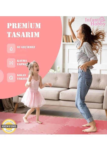 Elite Infant Hooby Premium Puzzle Karo Tatami Oyun Matı (1 Adet 33X33X12MM) 1 Adet