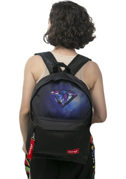 Elmas Tasarımlı Okul Sırt Çantası, Günlük Kullanım Sırt Çantası