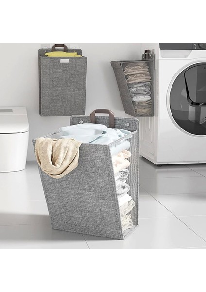 Katlanabilir Asılabilir Kirli Çamaşır Sepeti