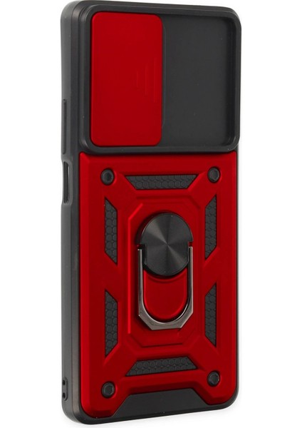 Xiaomi Mi 11T Pro Kılıf Pars Lens Yüzüklü Silikon - Kırmızı fiyatları