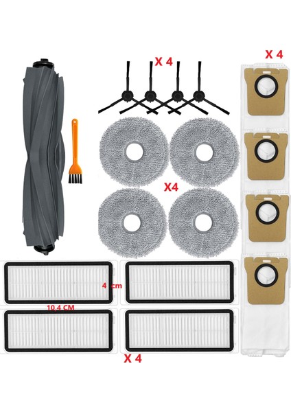 Dreame Bot X20 Pro X20 Plus + L20 Ultra Uyumlu Robot Süpürge Yedek Parça
