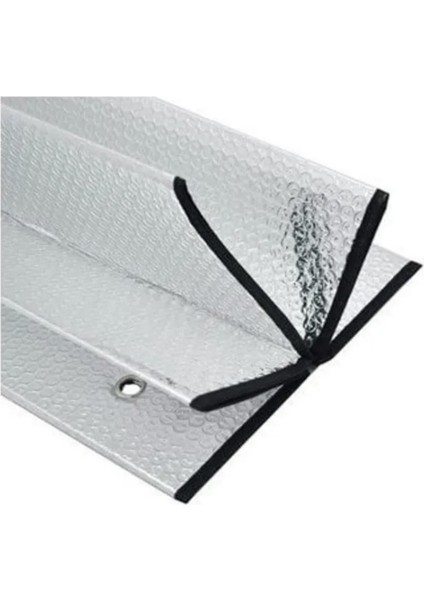 Araba Ön Cam Güneşliği Balonlu Metalize Parlak Katlanabilir Oto Güneşliği 140X70 cm modelleri