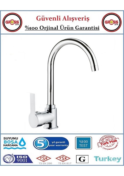Uzay Delta Mix Mutfak Evye Bataryası - 40'lık Kartuş - 5 Yıl Garanti - Orjinal Ürün