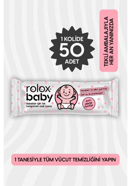 Baby - 50 Paket – Bebekler Için Tek Kullanımlık Islak Havlu fiyatları