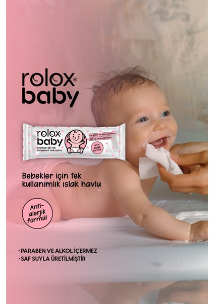 Baby - 50 Paket – Bebekler Için Tek Kullanımlık Islak Havlu