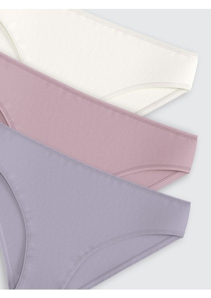 Yeni Sezon Duz Bikini Kulot 3'lu Paket - S5H153Z8 modelleri