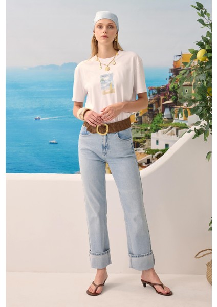 Baskılı Basic Tişört Holiday