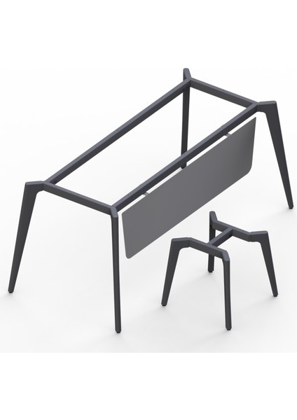 Kale Metal Ofis Çalışma Masa Ayağı (Ahşap-Cam-Mermer Için Uygun)