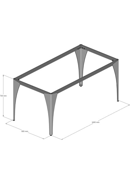 Porshe Metal Ofis Çalışma Masa Ayağı (Ahşap-Cam-Mermer Için Uygun) fiyatları