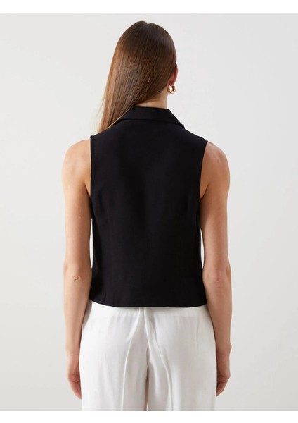 Lcw Vision Keten Karışımlı Bağlama Detaylı Kadın Yelek (S5) fırsatları