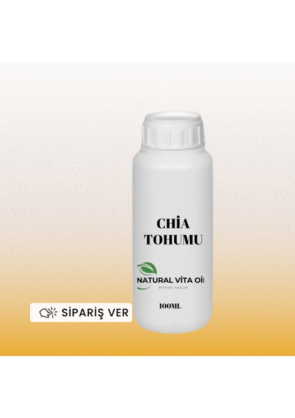 Chia Tohumu Yağı 100 ml Soğuk Sıkım