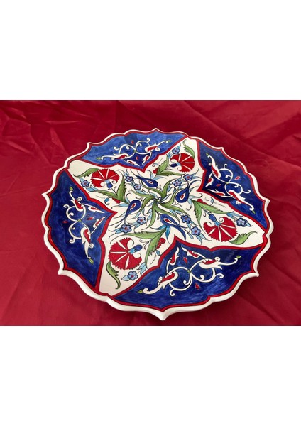 Klasik Desenli Çini Tabak 30 cm El Yapımı Dekoratif fiyatları