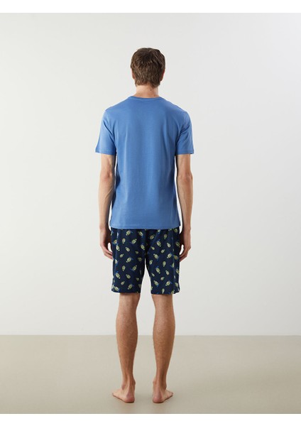 Yeni Sezon Standart Kalip Erkek Sortlu Pijama Takimi - S5LS92Z8