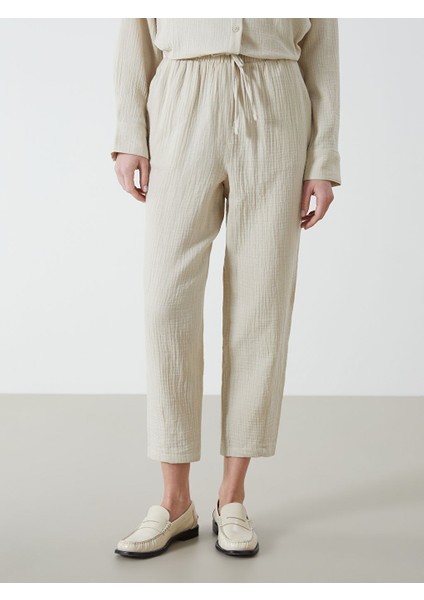Yeni Sezon Beli Lastikli Duz Muslin Kadin Pantolon - S52601Z8 fiyatları