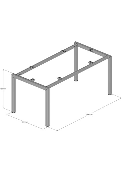 Rado Metal Ofis Çalışma Masa Ayağı (Ahşap-Cam-Mermer Için Uygun) fiyatları