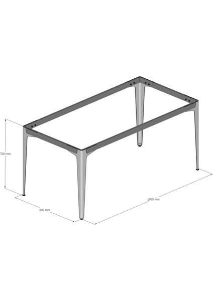 Vtr Metal Ofis Çalışma Masa Ayağı (Ahşap-Cam-Mermer Için Uygun) fiyatları