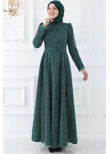 Aymira Abiye Elbise Zümrüt ISR980