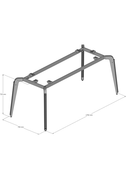 Trapper Metal Ofis Çalışma Masa Ayağı (Ahşap-Cam-Mermer Için Uygun) fiyatları