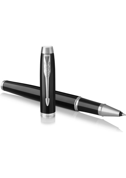 Im Lake Siyah Krom Tasarımlı Roller Kalem, Ince Uç, Siyah Mürekkep (1931658)