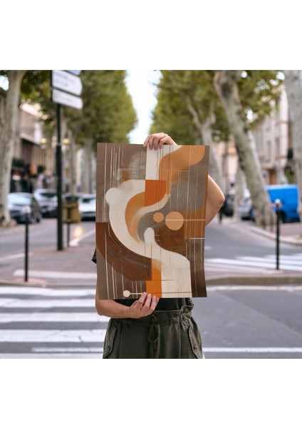 Çerçevesiz Poster Dijital Baskı Soyut - Kum Fırtınası-