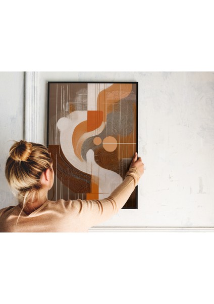 Çerçevesiz Poster Dijital Baskı Soyut - Kum Fırtınası- indirimleri