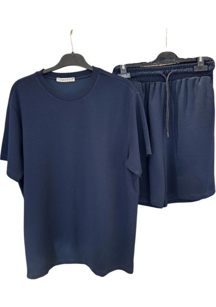 9008 Düz Tişört Şort Takım