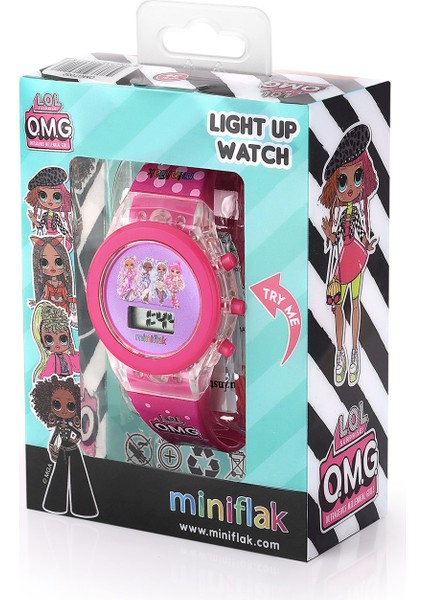 Lol Surprise! Lisanslı OMG7002 Pembe Işıklı Çocuk Saati fiyatları