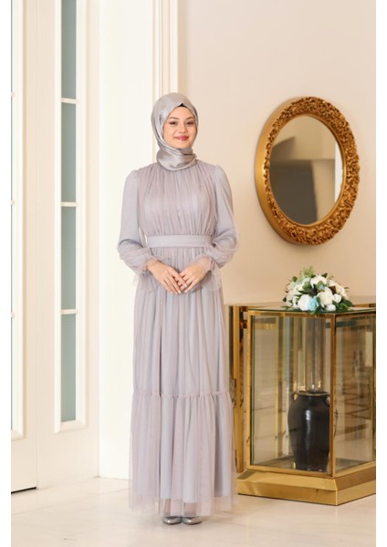 Eftelya Abiye Gri SN90