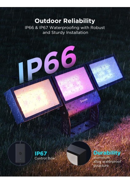 Triade Rgbıc LED Projektör 4500 Lm, IP66, Akıllı Dış Mekan Işığı, Alexa & Matter Uyumlu fiyatları