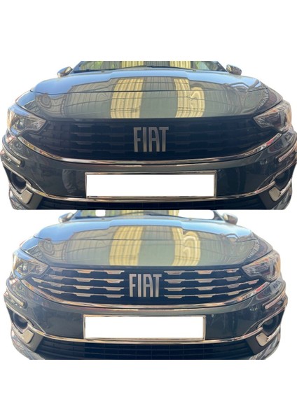 Fiat Egea Sd / Hb Krom Ön Panjur Diamond Model 8 Prç 2020 Üzeri