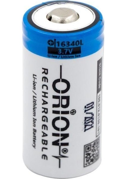 16340 3.7V 850MAH Li-Ion Şarj Edilebilir RCR123A Pil