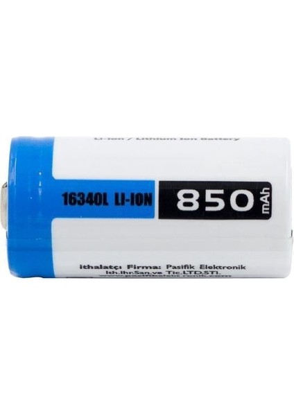 16340 3.7V 850MAH Li-Ion Şarj Edilebilir RCR123A Pil fiyatları