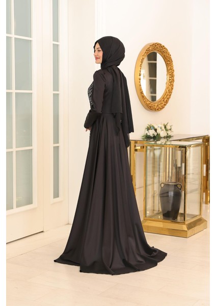 Mihrimah Abiye Elbise Siyah SN96 modelleri