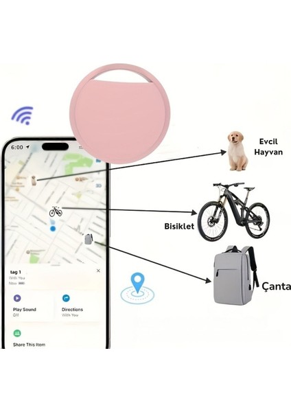 Smart Tag Mfı Sertifikalı Akıllı Takip Cihazı Ios Apple Bul Uyumlu Airtag