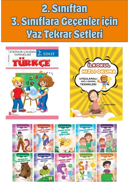 2.sınıftan 3.sınıfa Geçenler Için Hızlı Okuma ile Türkçe Etkinlik Kitabım+10 Lu Hikaye Seti