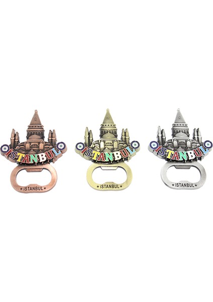 İstanbul Temalı Metal Magnet Ve Açacak