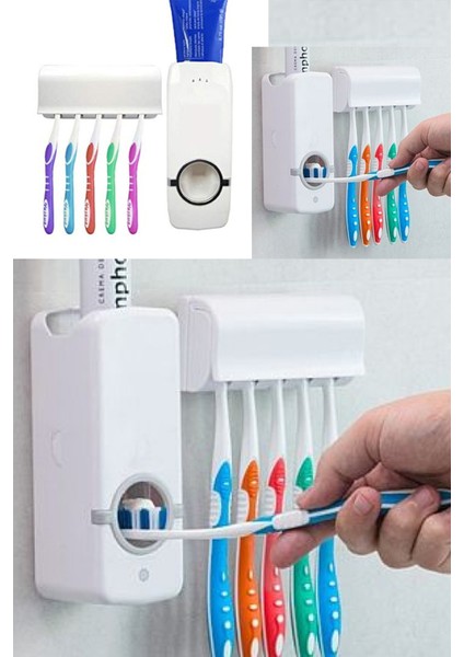 Otomatik Diş Macunu Sıkacağı Banyo Dii Macunu Sıkma Aparatı